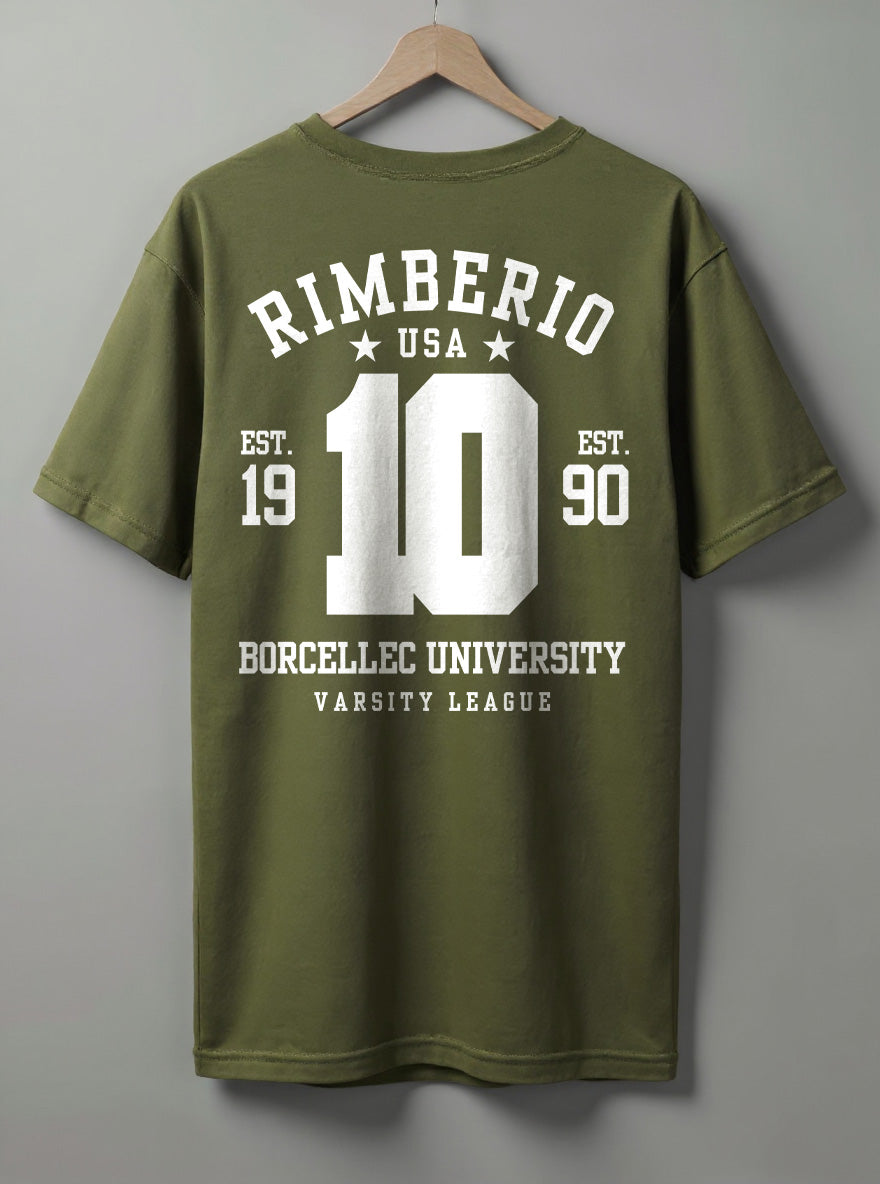 Rimberio Oversized T-Shirt – White, Black, Maroon & Olive Green