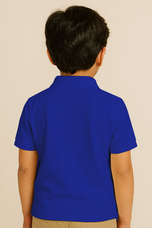 Kids Polo T-shirts - Royal Blue