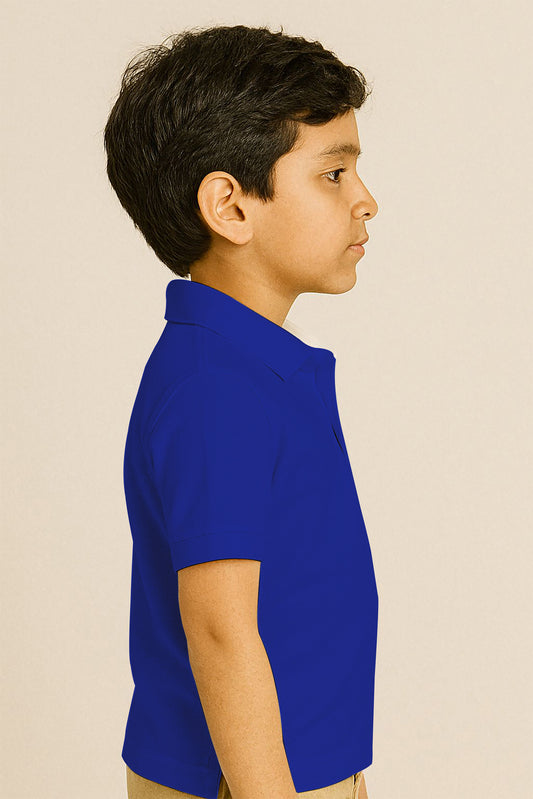 Kids Polo T-shirts - Royal Blue