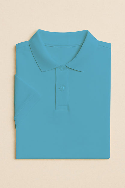 Kids Polo T-shirts - Sea Blue