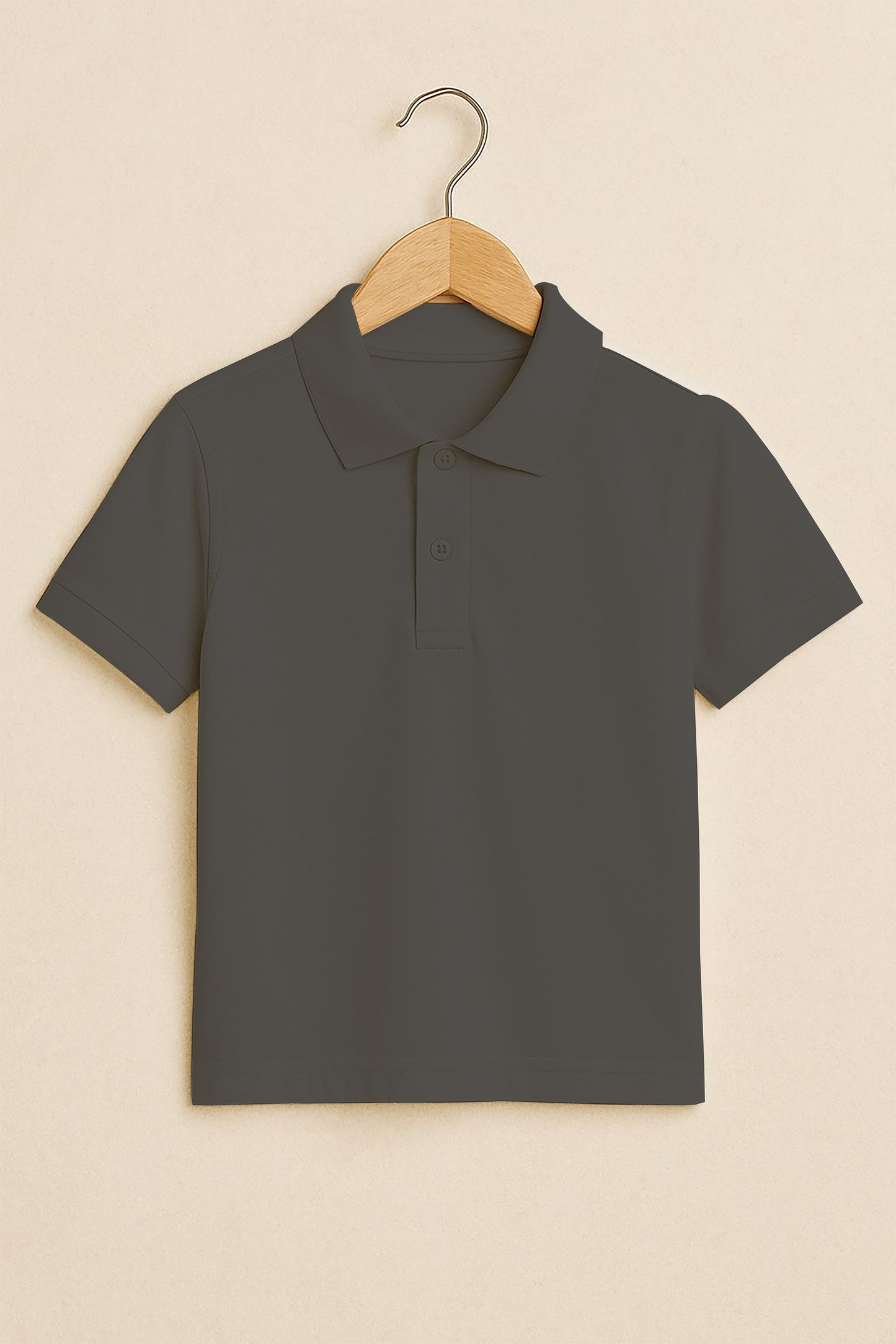 Kids Polo T-shirts - Steel Grey