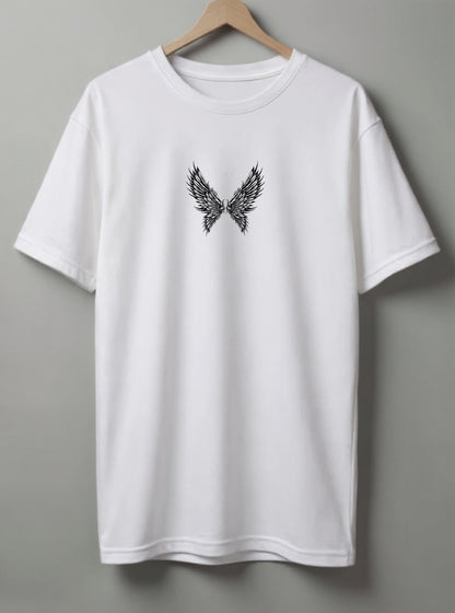 Fly Drop Shoulder T-Shirt – Black, White & Blue