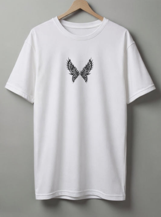 Fly Drop Shoulder T-Shirt – Black, White & Blue