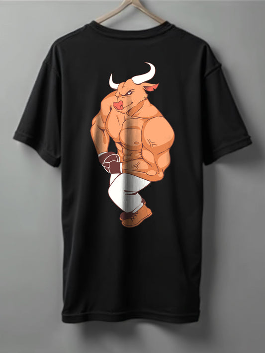 Unstoppable Drop Shoulder T-Shirt – Black, White & Blue