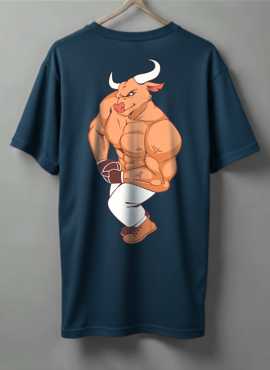 Unstoppable Drop Shoulder T-Shirt – Black, White & Blue