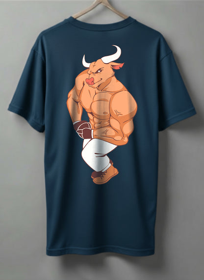 Unstoppable Drop Shoulder T-Shirt – Black, White & Blue