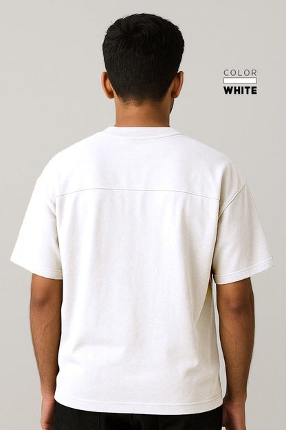 Drop-shoulder Tee - WHITE