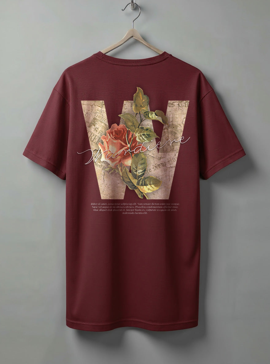 Wardiere Oversized T-Shirt – Black, Olive Green & Maroon