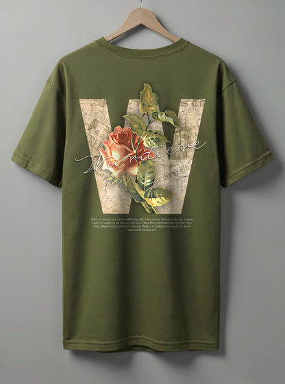 Wardiere Oversized T-Shirt – Black, Olive Green & Maroon