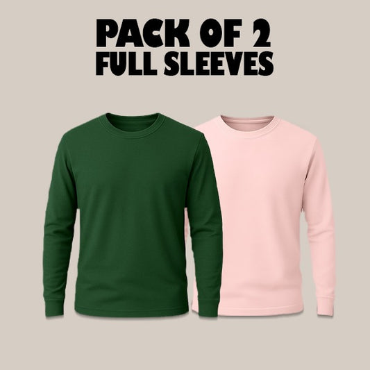 Pack Of 2 Full Sleeves T-Shirts