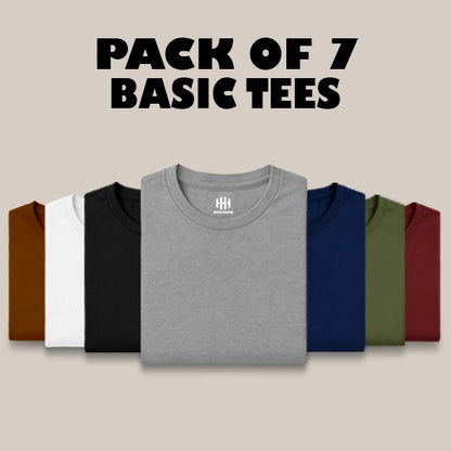 Pack of 7 Basic T-Shirt