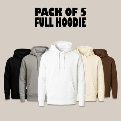 Women’s Pack of 5 Premium Hoodies – Soft, Warm & Everyday Comfort