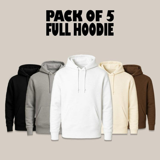 Women’s Pack of 5 Premium Hoodies – Soft, Warm & Everyday Comfort