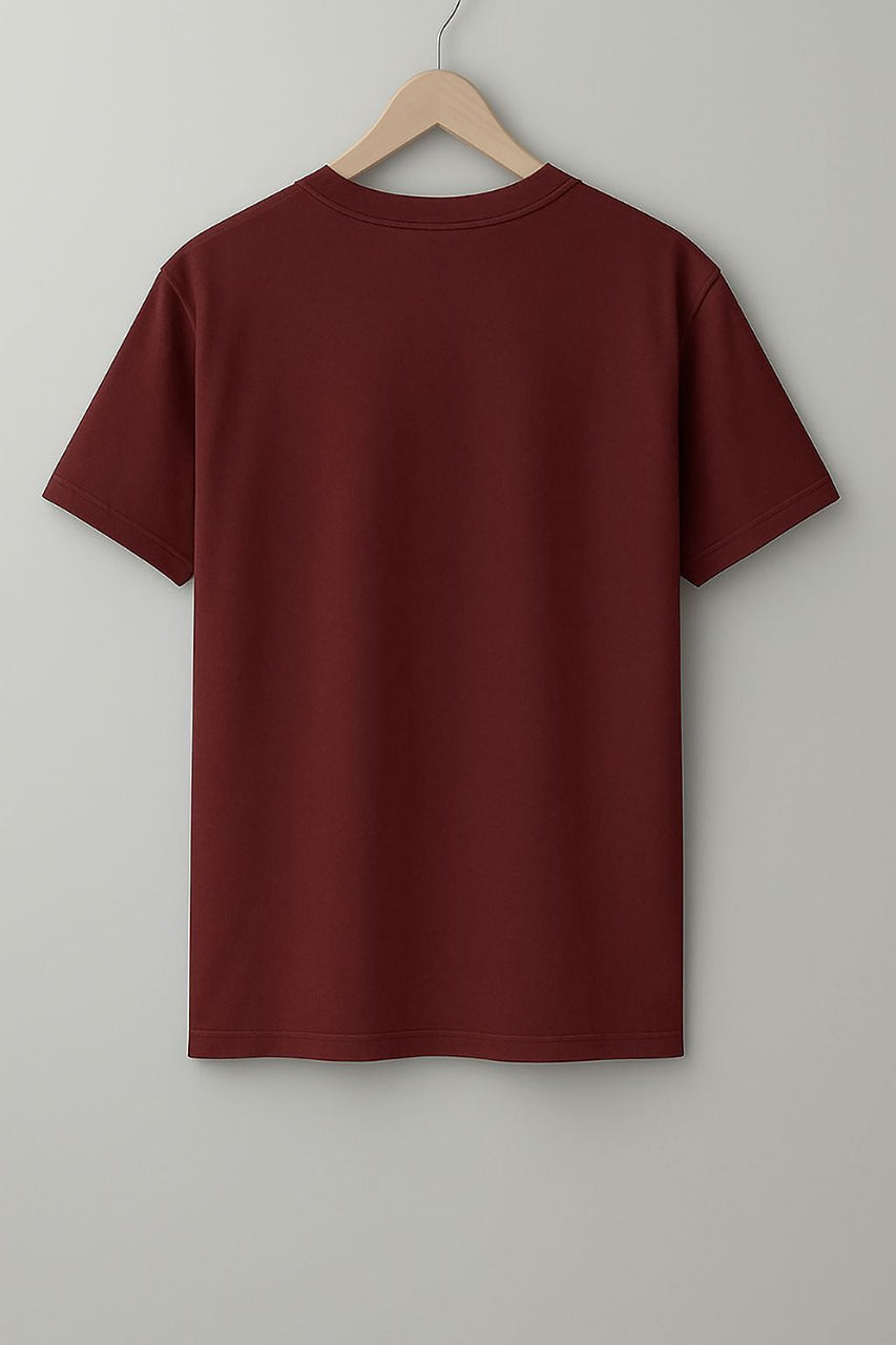 Unlimited T-Shirt - White, Black & Maroon