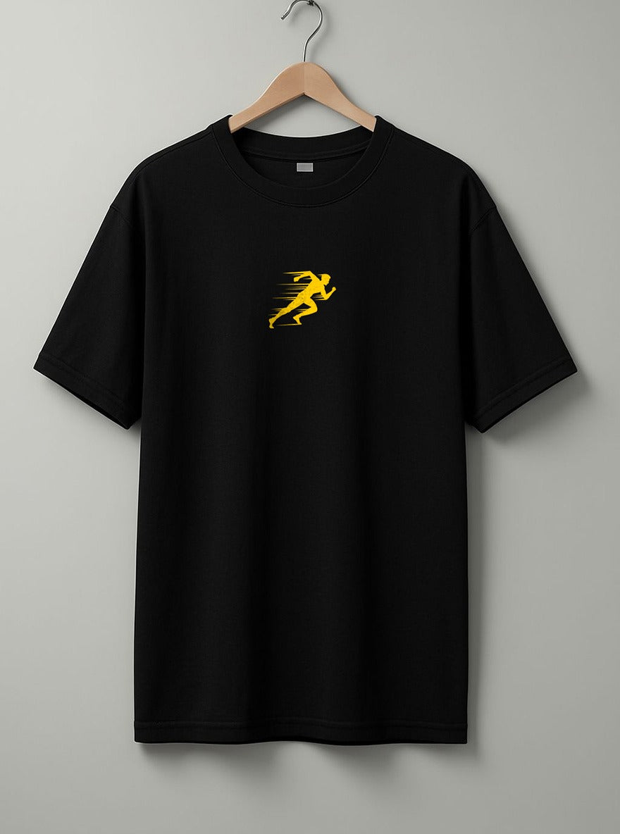 Run T-Shirt - White & Black
