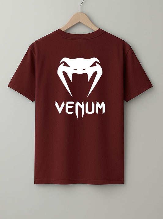 Venum White, Black & Maroon T-Shirt