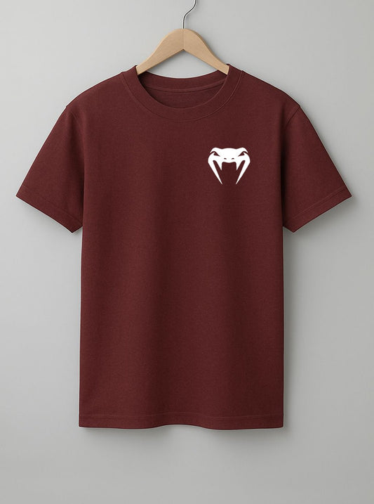 Venum White, Black & Maroon T-Shirt