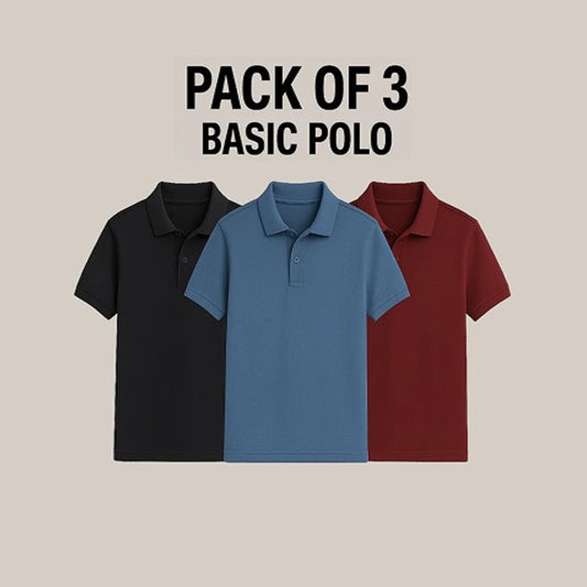 Pack of 3 Polo T-shirt