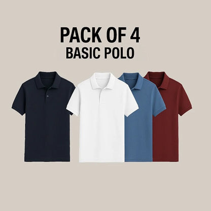 Pack of 4 Polo T-shirt