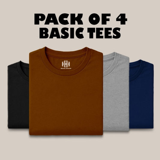Pack of 4 Basic T-Shirt