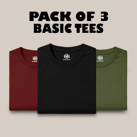 Pack of 3 Basic T-Shirts
