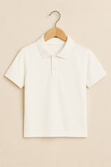 Kids Polo T-shirts - White