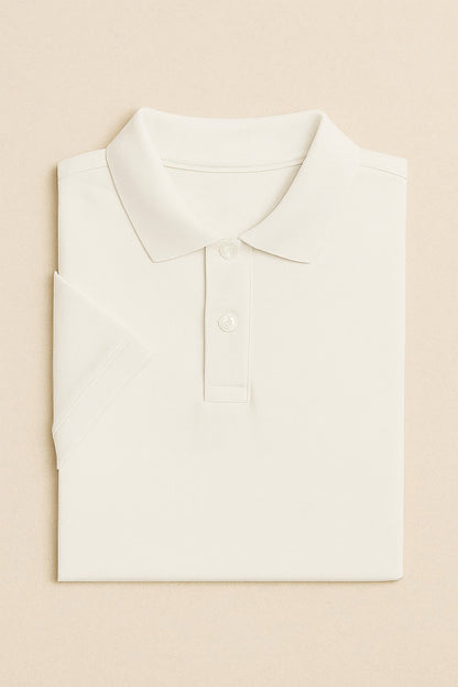 Kids Polo T-shirts - White