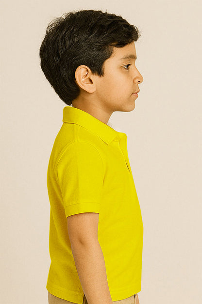 Kids Polo T-shirts - Yellow
