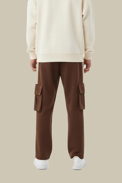 Cargo Pocket Panel Trouser – Brown