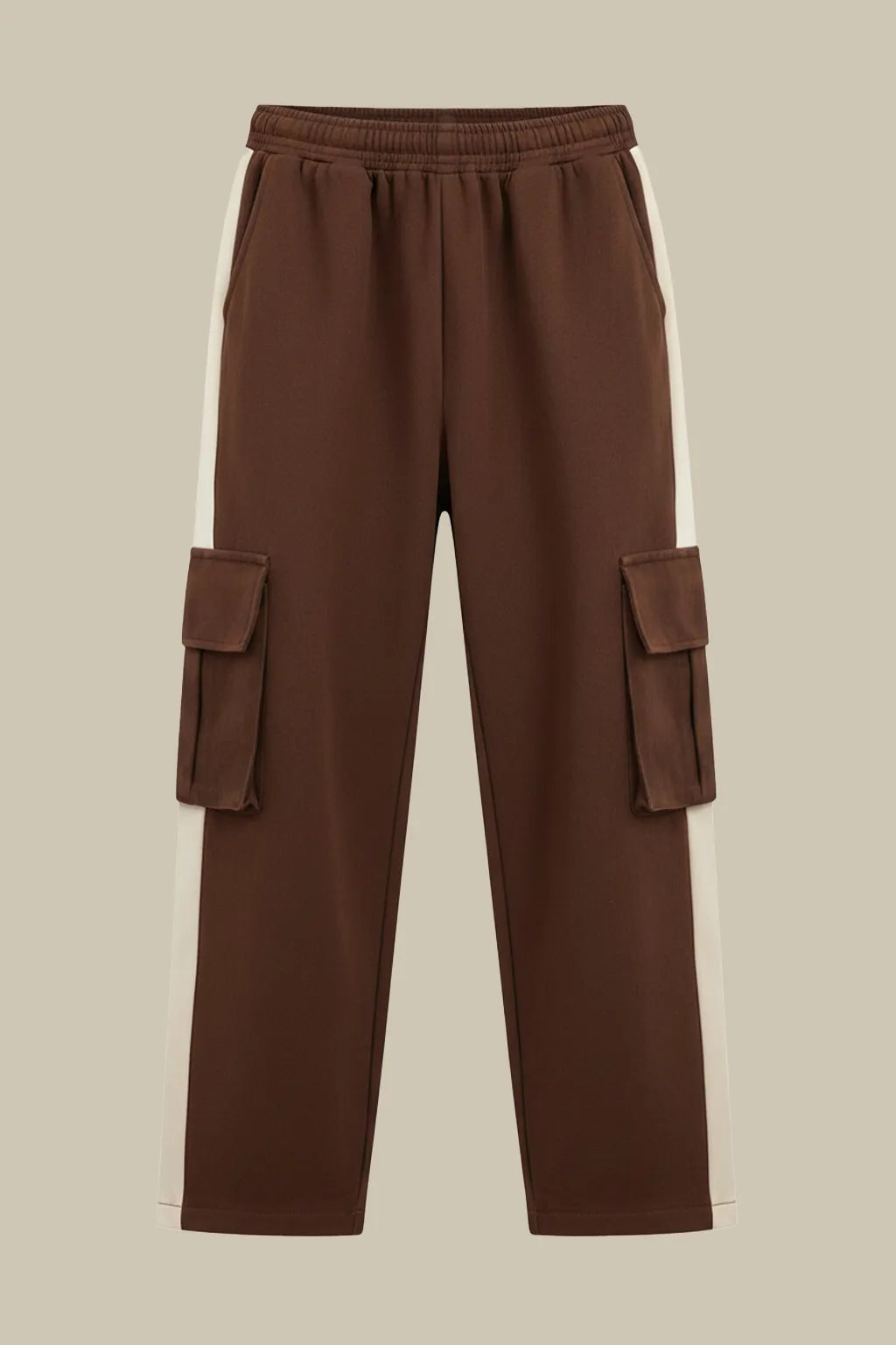 Cargo Pocket Panel Trouser – Brown