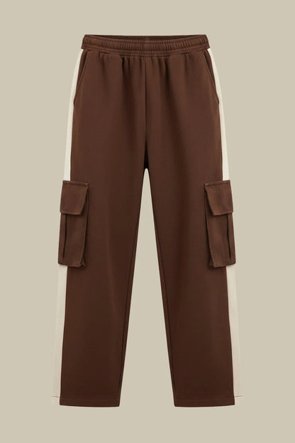 Cargo Pocket Panel Trouser – Brown