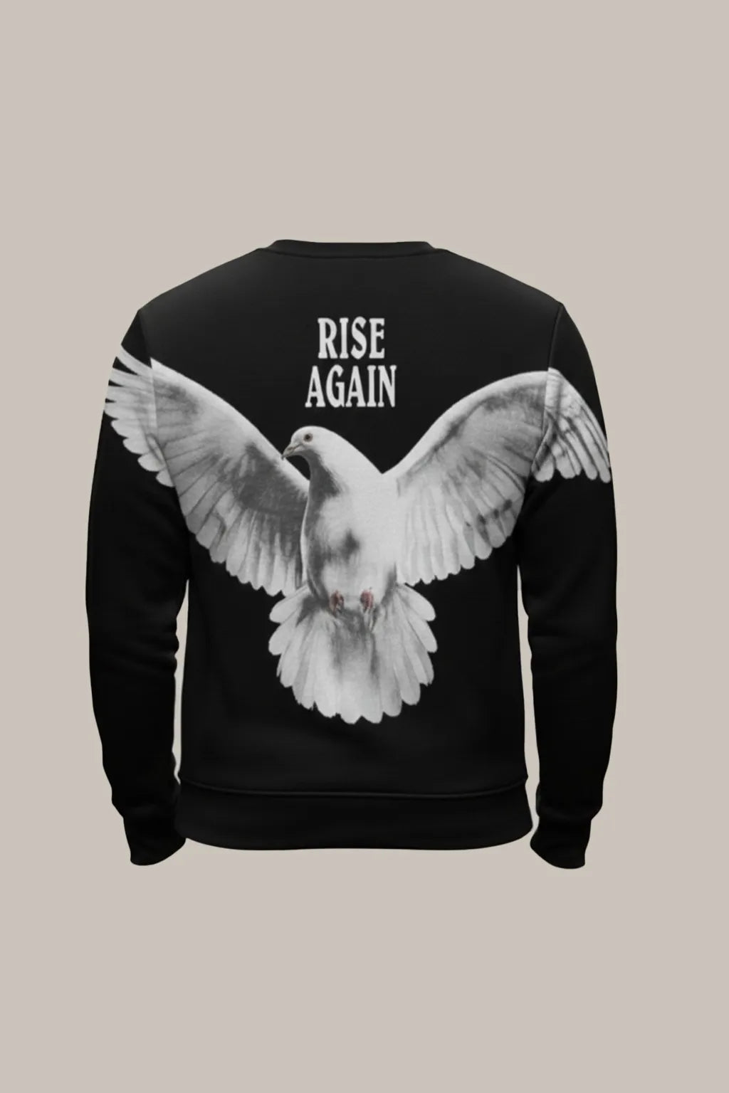 RISE AGAIN Printed Sweatshirt – Black