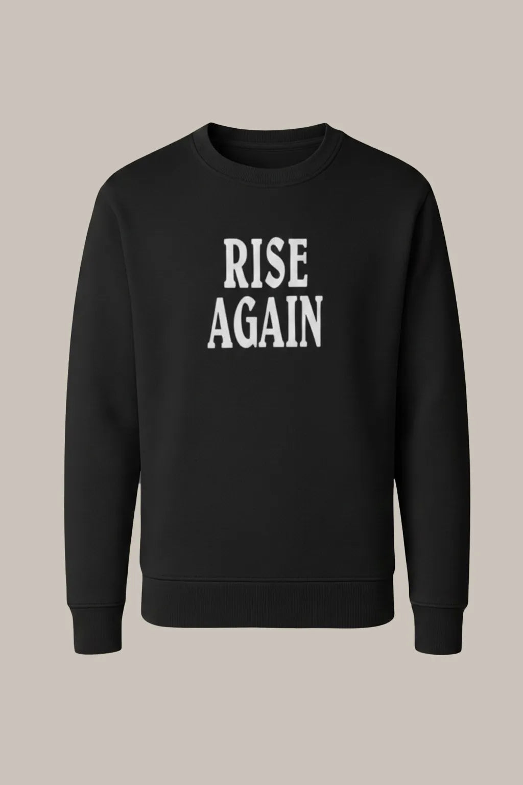RISE AGAIN Printed Sweatshirt – Black