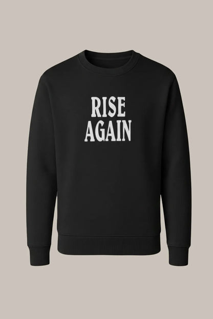 RISE AGAIN Printed Sweatshirt – Black