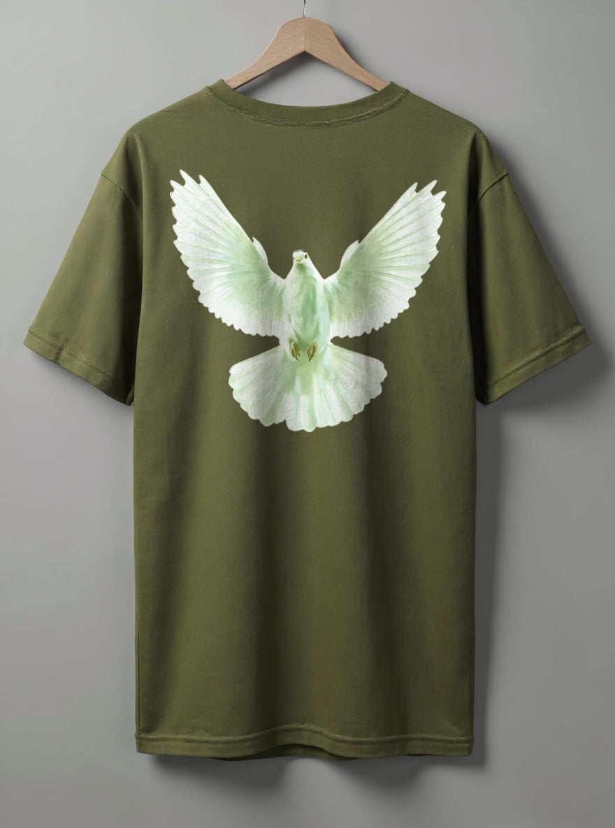 Printed Tee Drop shoulder Squirrel Dar Say Azad