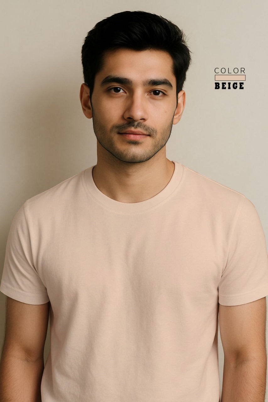 Short Sleeve T-Shirt - Beige