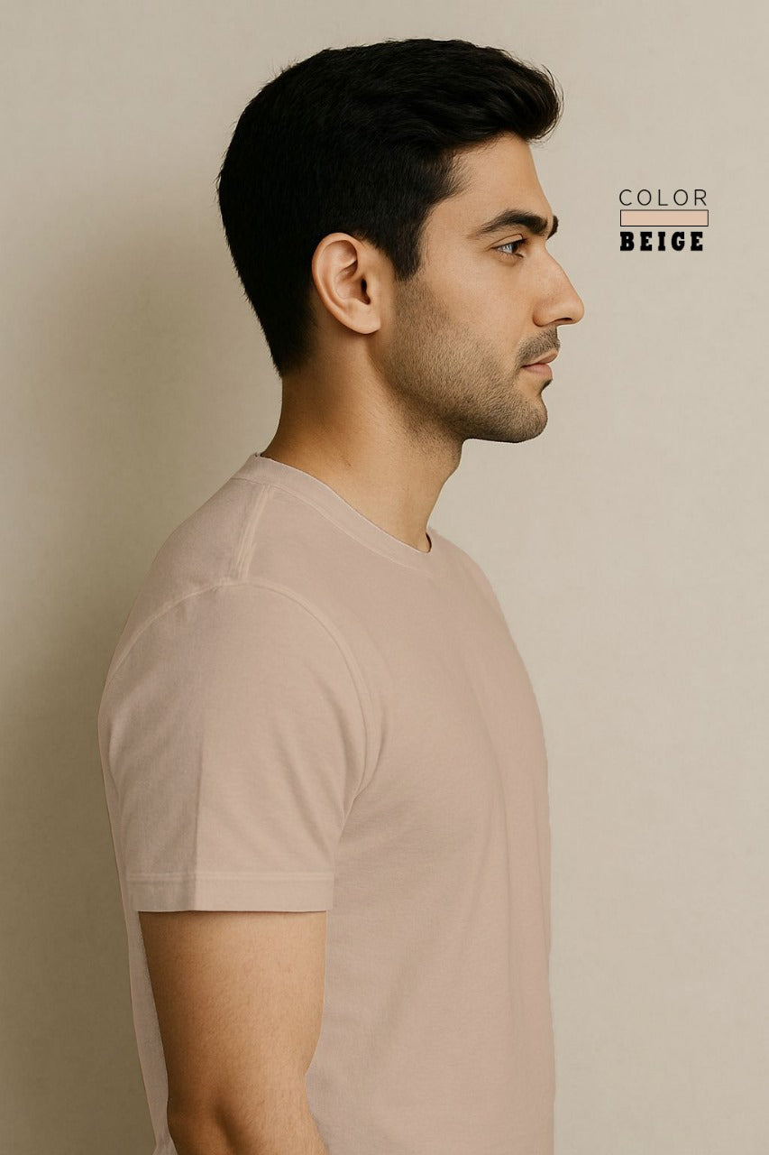 Short Sleeve T-Shirt - Beige