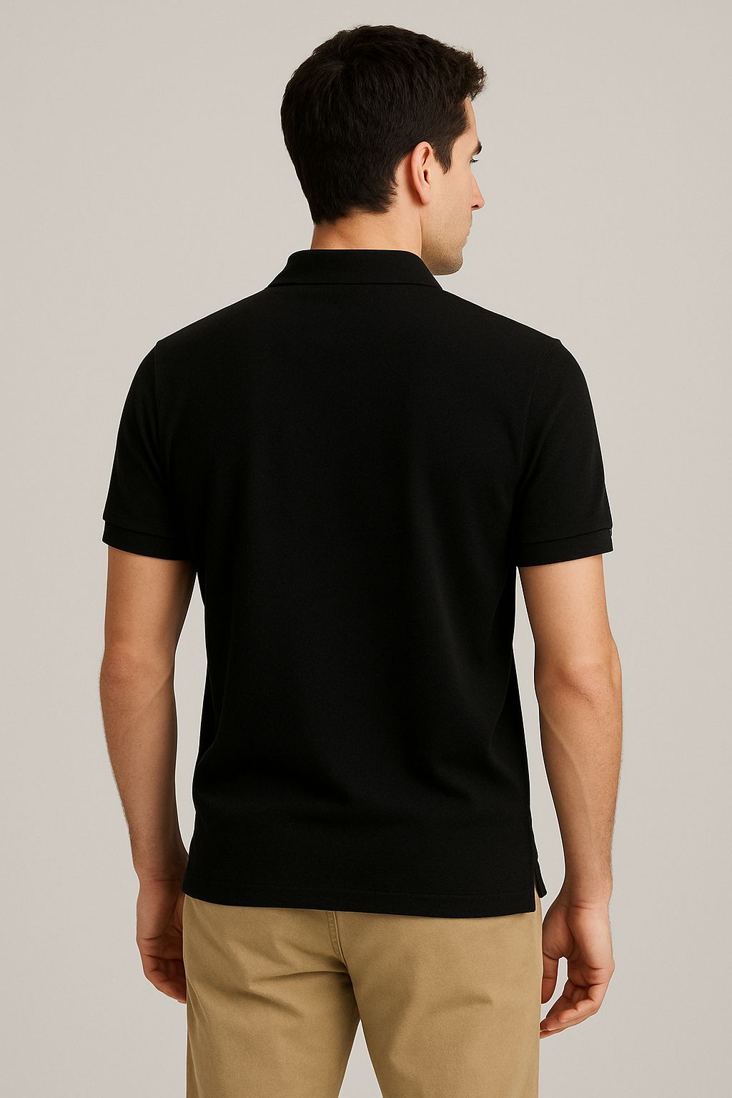 POLO TEE - BLACK