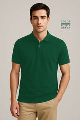 POLO TEE - BOTTLE GREEN