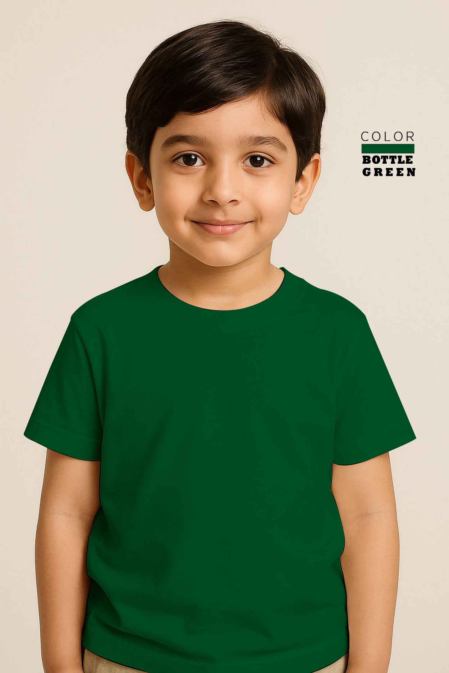 Kids Basic Tee - Bottle Green