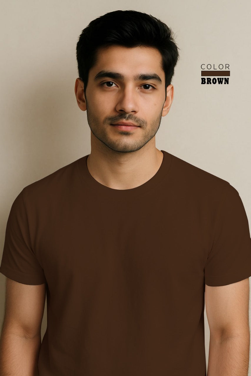 Short Sleeve T-Shirt - Brown