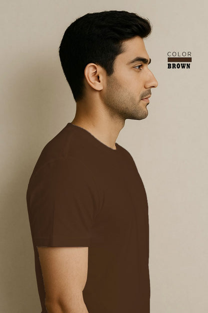 Short Sleeve T-Shirt - Brown