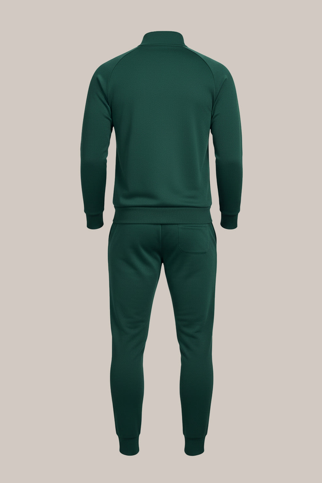 Men’s Bottle Green Sports Tracksuit – Full Zip Jacket & Slim Fit Joggers