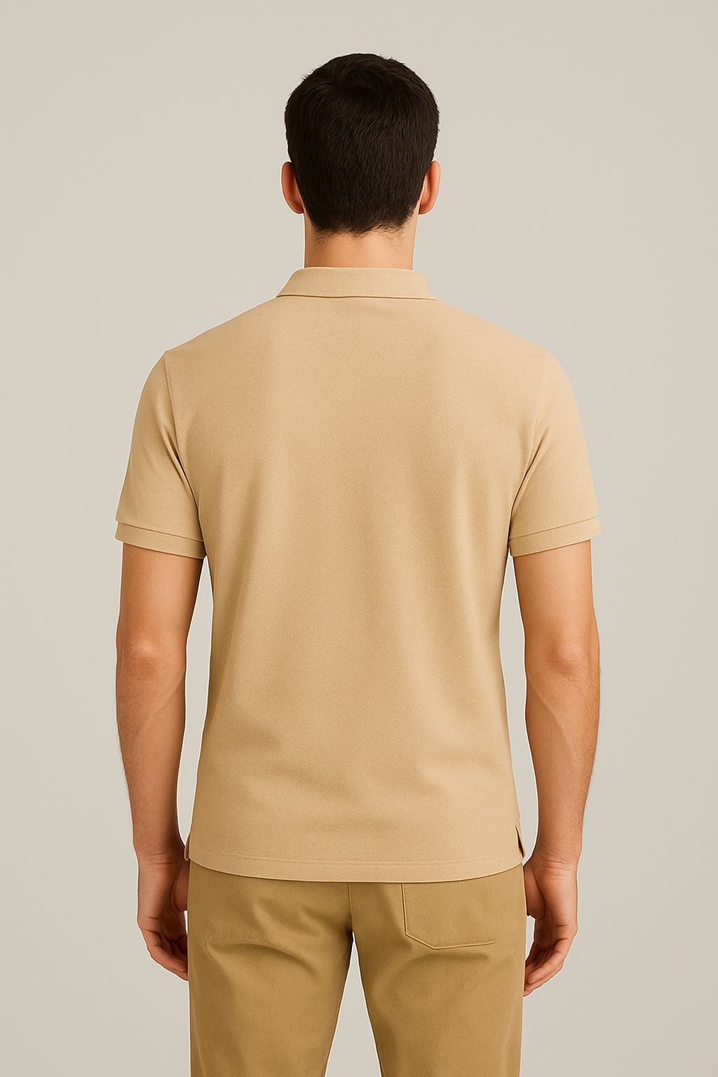POLO TEE - CAMEL