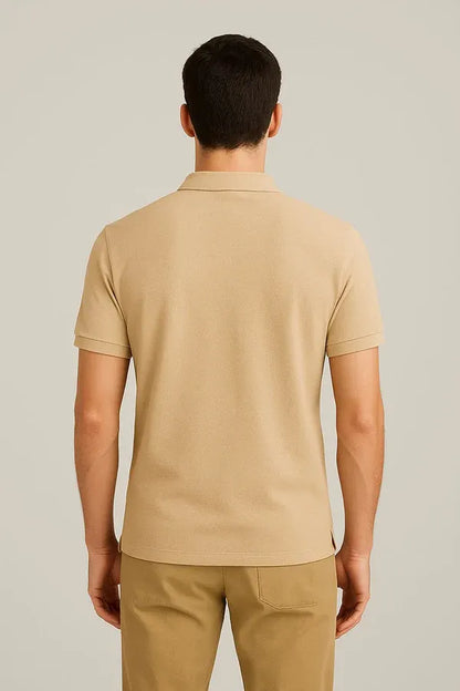 POLO TEE - CAMEL