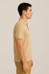 POLO TEE - CAMEL