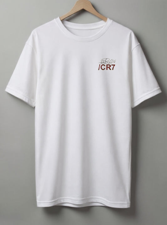 CR7 Oversized T-Shirt – Black, Grey & Maroon