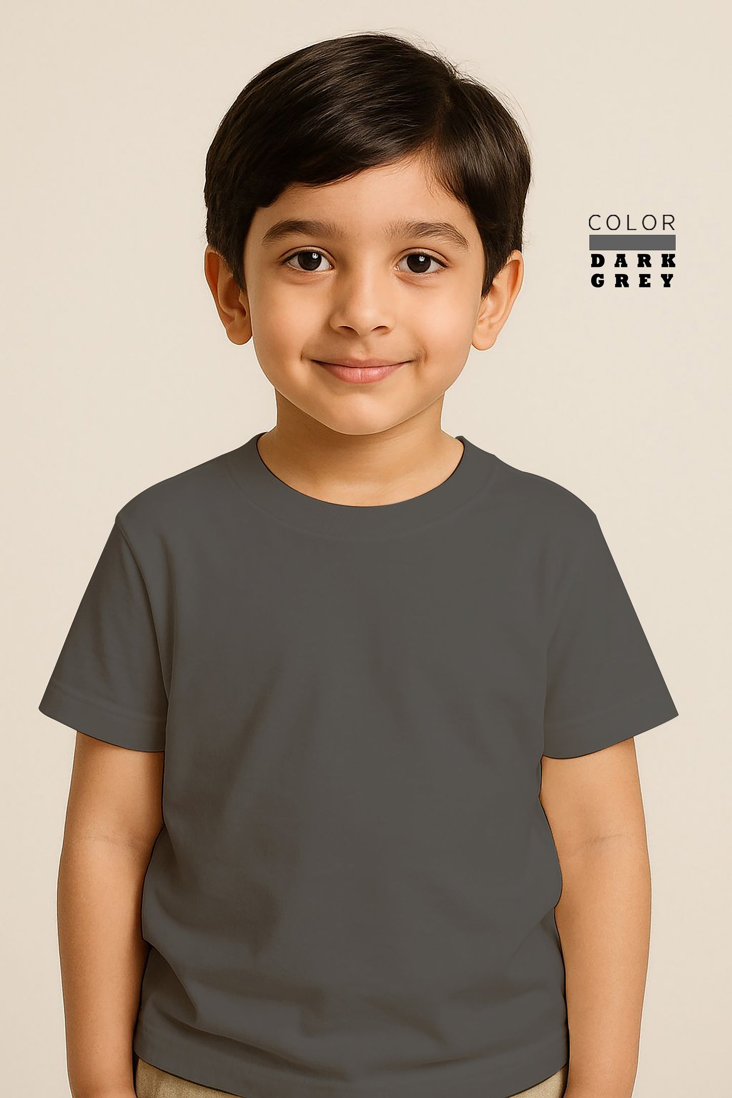 Kids Basic Tee - Dark Grey