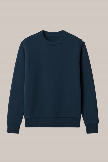 Dark Blue Sweatshirt – Everyday Ease, Timeless Look