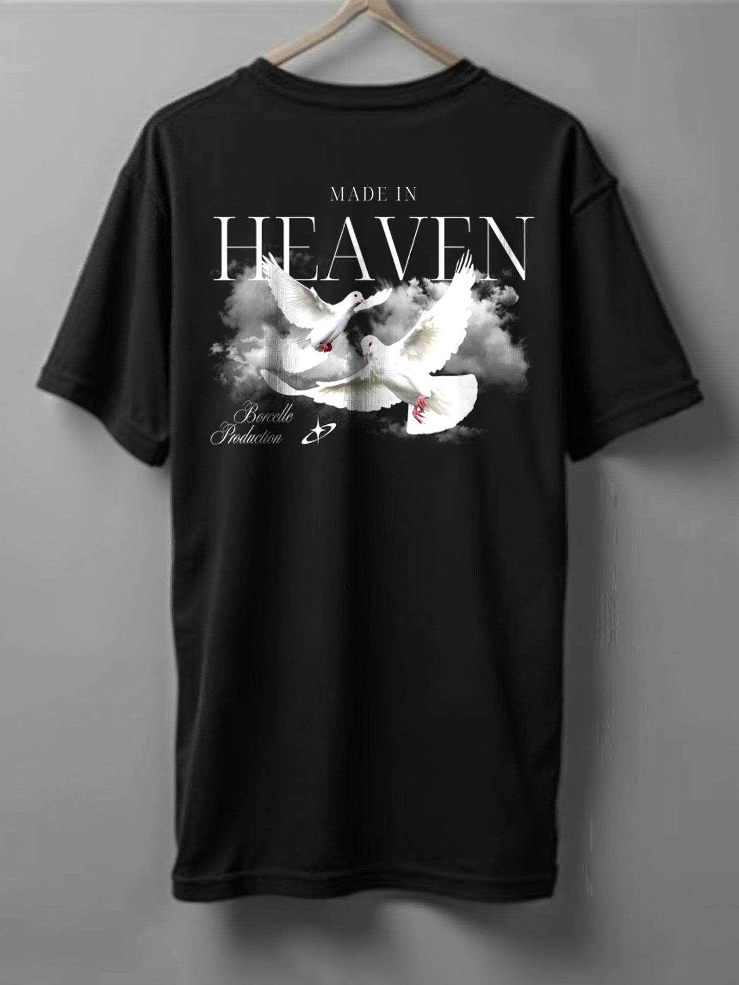 Heaven Oversized T-Shirt – Black, Olive Green & Maroon